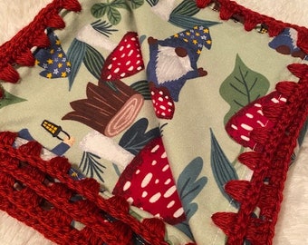 Gnomes In The Woods Baby Blanket