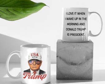 Taza De Cerámica De 11 Oz Con Motivos De Cazador Y Donald Trump – Regalo Navideño Divertido
