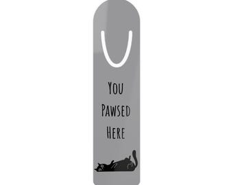 Cat Bookmark - Funny Animal Lover Gift, Cute Kitten Reading Accessory, Bookworm Gift, Novelty Page Marker, Whimsical Cat Lover Bookmark