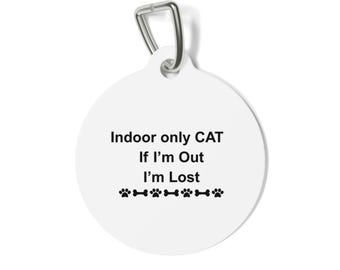Cat Pet Tag, Lost Cat Finder, Missing Cat ID Tag, Customized Cat Collar Tag, Personalized Pet Name Tag, Cat Lover Gift
