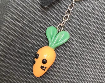 Carrot bunny keychain - cute - orange - animal - autum - fall