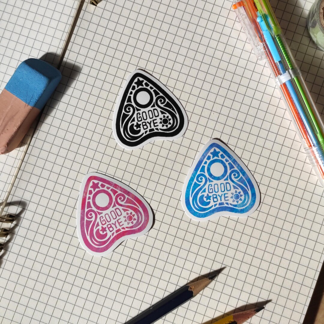 Ghost Pointer Ouija Board Pointer Sticker | Black | Blue | Pink | Witch | Magic ...