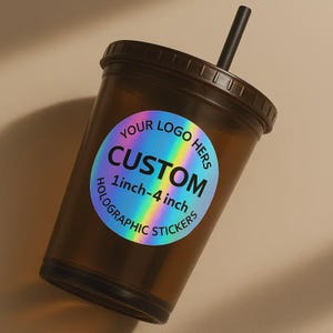 Custom stickers, holographic