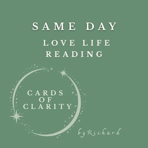 MÊME JOUR | Aimer la lecture | Lecture de cartes Oracle | Lecture psychique | Intuition | Lecture personnalisée détaillée | Livraison rapide