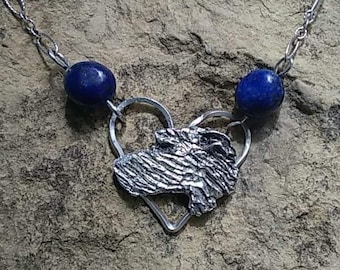 Lapis Hearthound Necklace