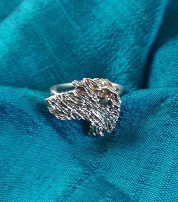 Head Sterling Silver Irish Wolfhound Pendant