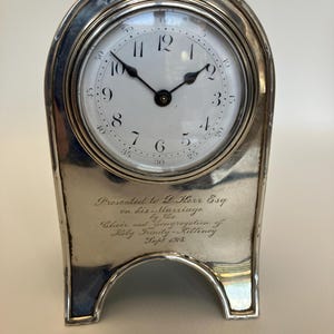Antique Silver Desk clock