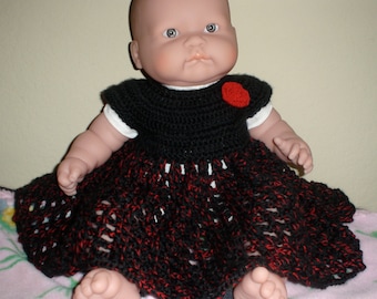 Red Rose Newborn Baby Dress Pattern, Gothic style baby dress, steampunk baby PDF PATTERN ONLY