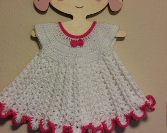 Pink Petals Newborn Baby Dress Pattern PDF ONLY
