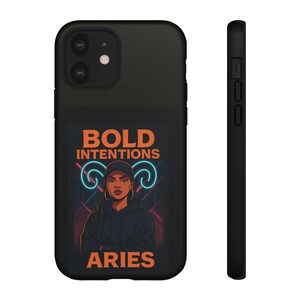 Bold Intentions Aries Phone Case, Astrology Gift, Aries Zodiac Phone Cover, Horoscope Case, Unique Phone Accessory