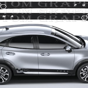 Decalcomanie Mondeo Racing – Coppia di adesivi in vinile personalizzati – Grafica sportiva per SUV elettrico