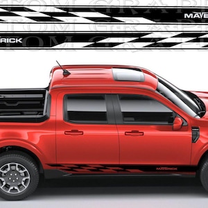 Decalcomanie Maverick Racing – Coppia di adesivi in vinile personalizzati – Grafica sportiva per SUV elettrico