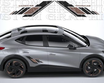 Cupra Tavascan Vinyl-Aufkleber-Set – Auto-Grafikset
