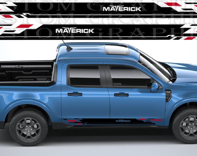 Maverick Side Decals – Rally Style Vinyl Graphics Custom Vinyl Kit - Etsy