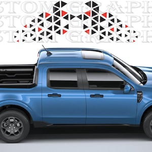 Decalcomanie Maverick Racing – Coppia di adesivi in vinile personalizzati – Grafica sportiva per SUV elettrico