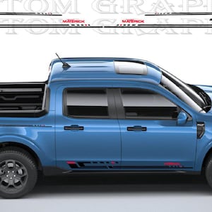 Decalcomanie Maverick Racing – Coppia di adesivi in vinile personalizzati – Grafica sportiva per SUV elettrico