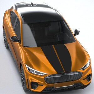 Decalcomanie Mustang Mach-E Racing – Coppia di adesivi in vinile personalizzati – Grafica sportiva per SUV elettrico
