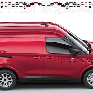 Strisce Rally per Transit Courier – Kit Grafico Sportivo in Vinile Stile Rally