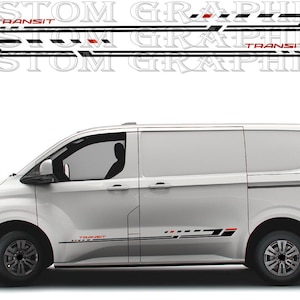 Kit strisce Rally per Transit Custom Sport - Decalcomanie in vinile per SUV Adventure