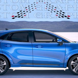 Car Stripe Vinyl Kit for Puma – Hood, Roof & Trunk Racing Decals | Fast Look Custom Design