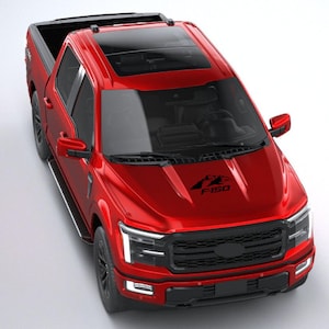 American Mountain Hood Decal for F-150 – Patriotic USA Vinyl Graphic