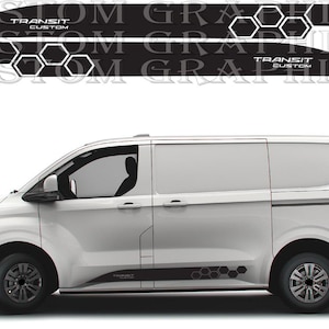 Kit strisce Rally per Transit Custom Sport - Decalcomanie in vinile per SUV Adventure