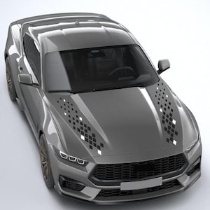 Decalcomanie Mustang Racing – Coppia di adesivi in vinile personalizzati – Grafica sportiva per SUV elettrico