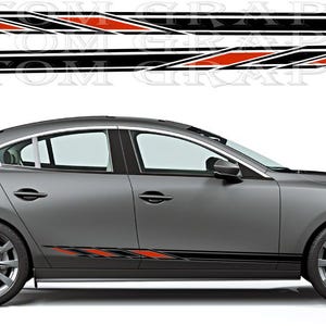 Sport Striping Kit for 3rd Gen Japanese Compact Sedan – Full Vinyl Set