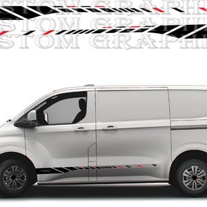 Kit strisce Rally per Transit Custom Sport - Decalcomanie in vinile per SUV Adventure