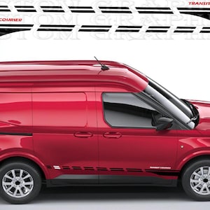 Strisce Rally per Transit Courier – Kit Grafico Sportivo in Vinile Stile Rally