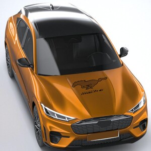 Decalcomanie Mustang Mach-E Racing – Coppia di adesivi in vinile personalizzati – Grafica sportiva per SUV elettrico