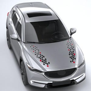 Mazda CX-5 Hood Stripe Vinyl Decals: Sporty Custom Styling