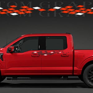 F-150 Truck Decals: Racing Style Vinyl Overlay - Easy Install