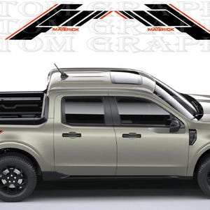 Decalcomanie Maverick Racing – Coppia di adesivi in vinile personalizzati – Grafica sportiva per SUV elettrico