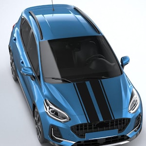 Hood Stickers Car Side Stripe Kit – Fits Fiesta Hatch, Sport Design