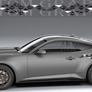 Decalcomanie Mustang Racing – Coppia di adesivi in vinile personalizzati – Grafica sportiva per SUV elettrico