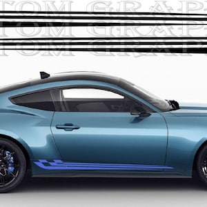 Mustang Racing Decals – Pair of Custom Vinyl Stickers – Electric SUV Sport Graphics