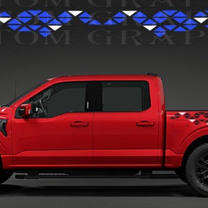 F-150 Truck Bed Decals: Aggressive Off-Road Vinyl Graphics
