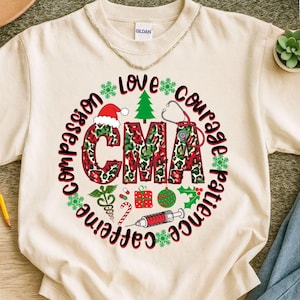 CMA Christmas PNG, Certyfikowany asystent medyczny, Sublimacja, Projekt asystenta medycznego, Pielęgniarka CMA png, Sublimacja pielęgniarki świątecznej cma Holiday