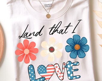 Retro 4. Juli png, Land, das ich liebe, Herz Blumen PNG, rot weiß blau png, Unabhängigkeitstag png, Boho Blumen USA Png, Wildblumen png
