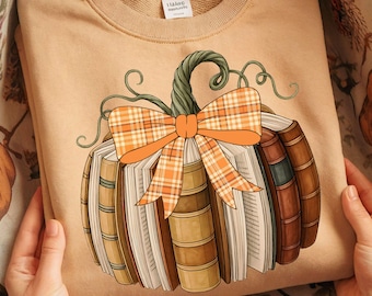 Fall Book Pumpkin PNG, Cozy Pumpkin Season Sublimation Design, coquette Autumn Pumpkin png, pumpkin season png, Retro Fall Pumpkin png