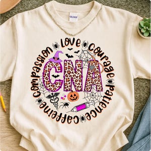CNA Halloween Png, Spooky Season Nurse Png, Spooky Nurse Png, Halloween Nurse PNG, CNA Sublimation Design, Spooky cna png, Halloween cna png