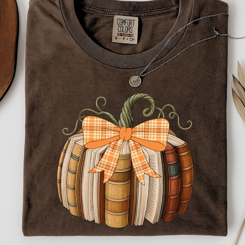 Retro Fall Pumpkin with Bow PNG