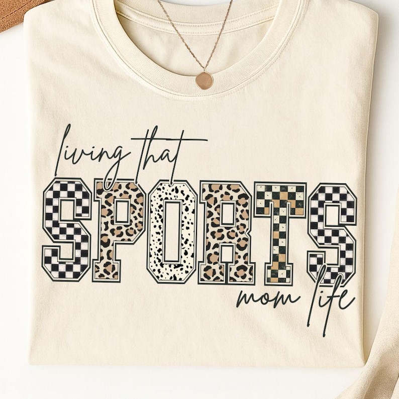 Trendy Sports Mom Sublimation PNG
