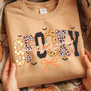 Spooky Season Teacher PNG Fall Sublimation Graphic