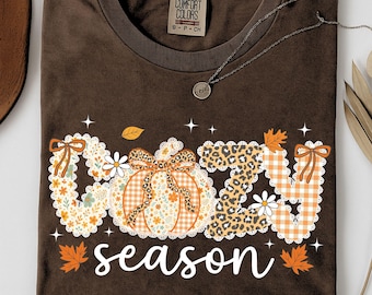Preppy Cozy Season Png, Floral Fall Pumpkin png, fall Pumpkin Lace png, thanksgiving png design, Coquette Fall png, Autumn Sublimation
