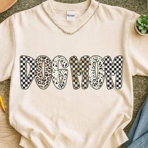 Dog Mom PNG – Trendy Animal Print Design