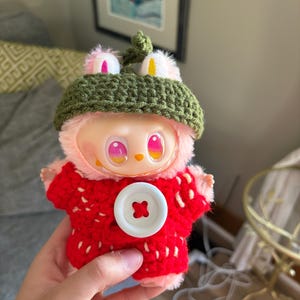 Labubu Aardbei-outfit