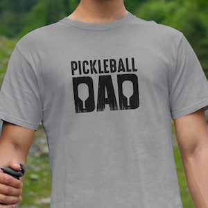 Pickleball Dad Tee, Father&#39;s Day Gift Shirt, Unisex Cotton T-shirt, Pickle Ball Dad Gift, Pickleball Player Tee, Pickleball