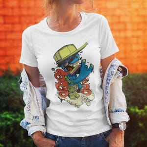 Hip Hop T Shirt with Lyrical Lizard | Monsteez Urban Streetwear Tee for Hip Hop Culture and Rap Music Lovers